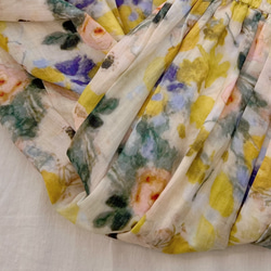 花柄ロングスカート　ギャザースカート  ラミー 6枚目の画像