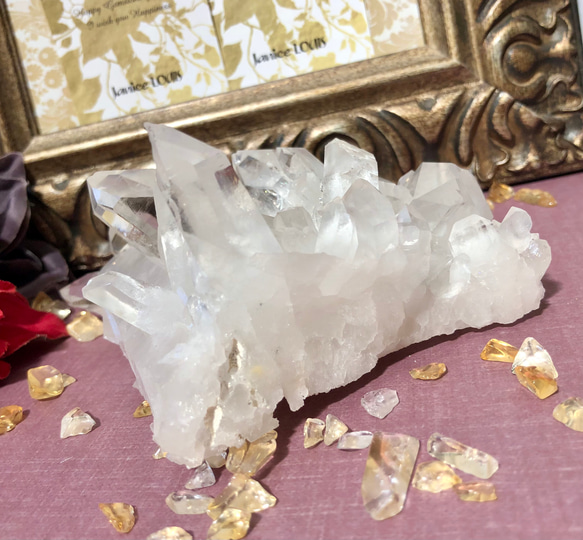 アーカンソー美水晶クラスター5A☆425g《浄化と調和•万能のお守り石》 8枚目の画像
