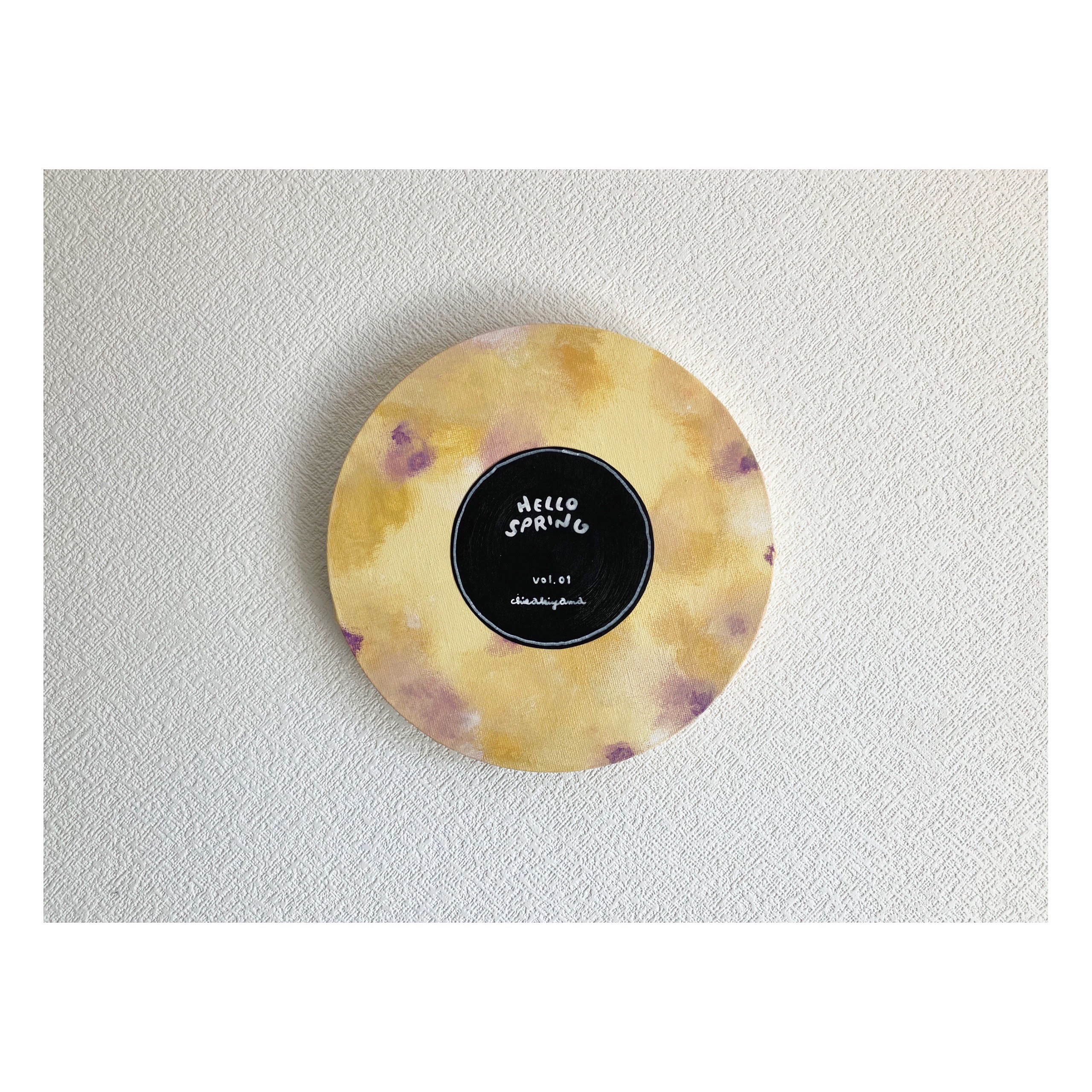 【原画】 Art Panel circle / HELLO SPRING アートパネル