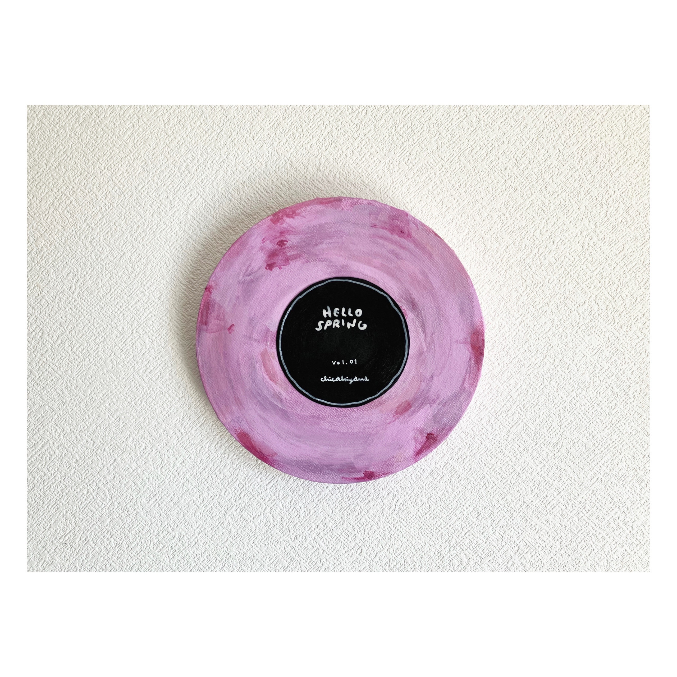 【原画】 Art Panel circle / HELLO SPRING アートパネル