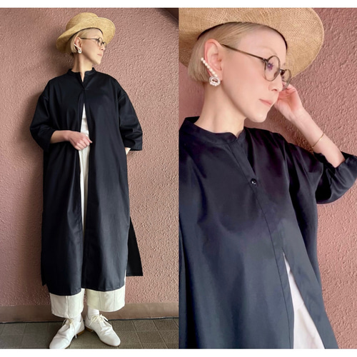 1点もの・デザイン画付き】2種素材（ニット＆パッチワーク）ゆったり  