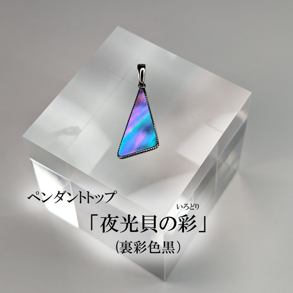 夜光貝」裏彩色黒 アクセサリー／ペンダントトップ ペンダント