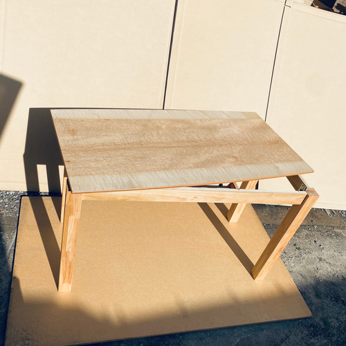 ダイニングこたつ120バーズアイメープル日本製・ヒーター別売り こたつ