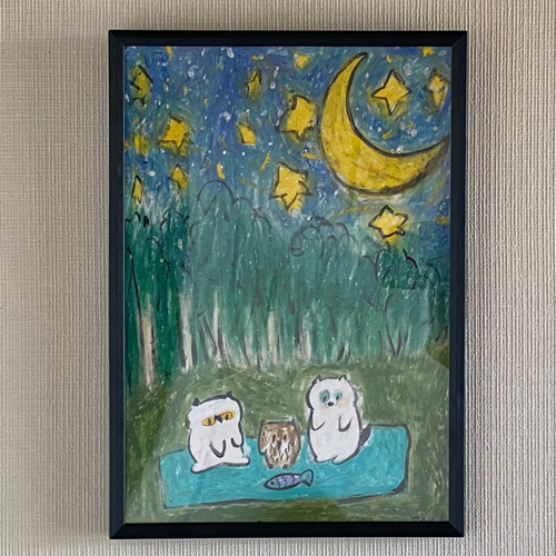 原画 アート 絵画 美術品 ハンドメイド インテリア 動物