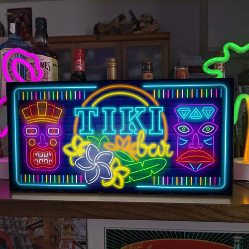 Lサイズ】アロハ ハワイ TIKI ティキ像 カフェ バー 酒 南国 