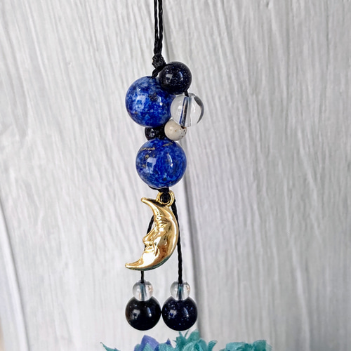 最高の幸運を呼び寄せる お守り 夜空 ラピスラズリ ラブラドライト