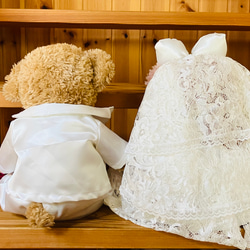 再販8 ダッフィー＆シェリーメイ　コスチューム　ウェディング　結婚式　タキシード　ウェディングドレス　ダッフィー　結婚 9枚目の画像