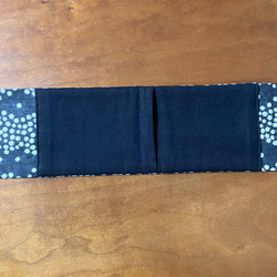 [新作]保冷剤ポケット付きスカーフ(ネッククーラー)/墨クロ 3枚目の画像