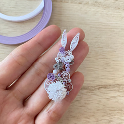 【yukatm様ご注文分】　paperbijuox : ウサギ / ご希望のお色でお作りします 2枚目の画像
