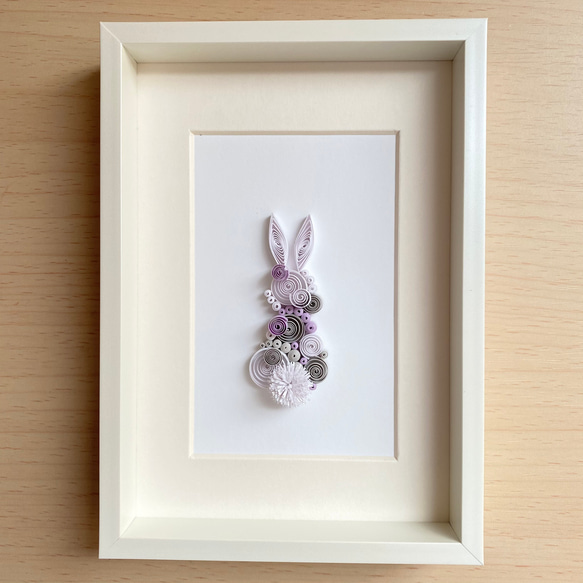 【yukatm様ご注文分】　paperbijuox : ウサギ / ご希望のお色でお作りします 7枚目の画像