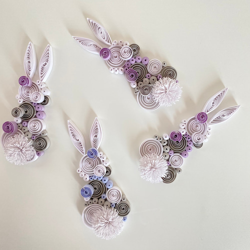 yukatm様ご注文分】 paperbijuox : ウサギ / ご希望のお色でお作りし  