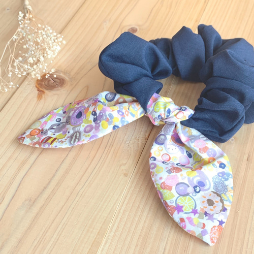 リバティ ハンドメイド ふんわりリボンシュシュ ＜Sugur Rush 