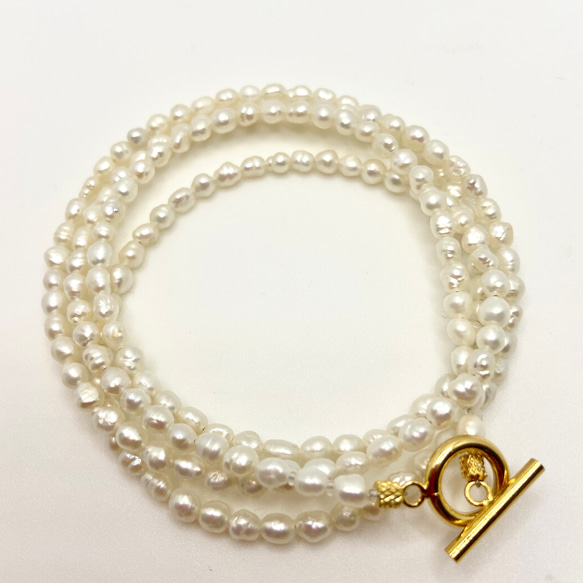 小粒な真珠　ベビーパール⭐︎ネックレス 3枚目の画像