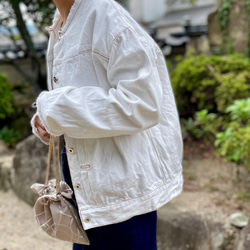 セミオーダー　岡山デニム　お選びいただけます→（糸・ボタン）ノーカラー　ジャケット　Gジャン　ジージャン　 14枚目の画像