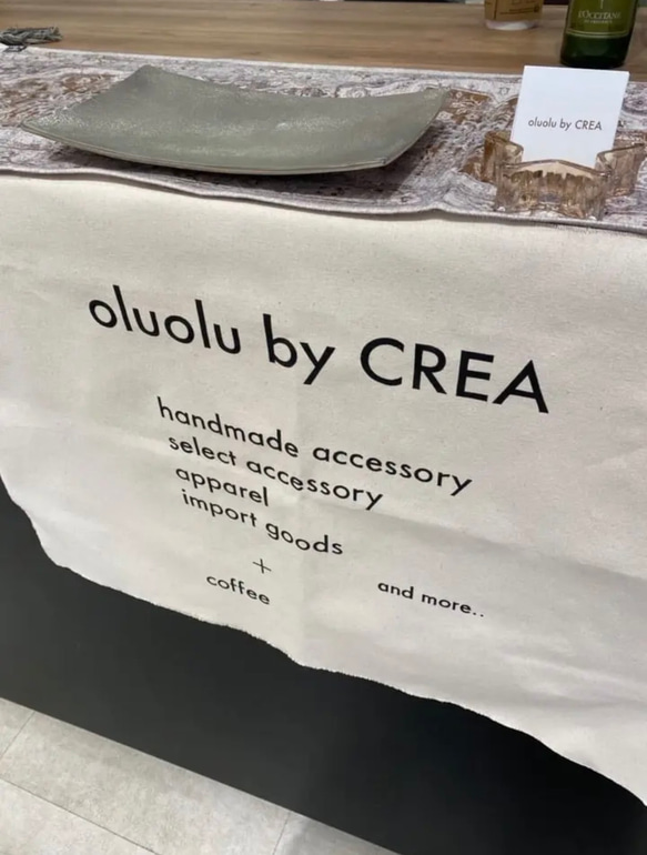 布看板　ショップタペストリー　ご希望でフルオーダー　マルシェタペストリー　マルシェ出店 ▶︎ デザインにより異なる