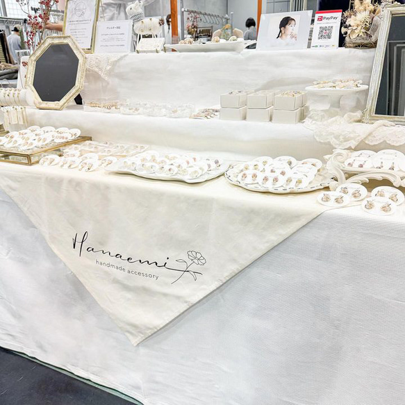 布看板　ショップタペストリー　ご希望でフルオーダー　マルシェタペストリー　マルシェ出店 ▶︎ デザインにより異なる