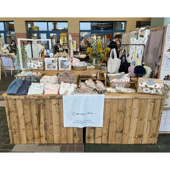 布看板　ショップタペストリー　ご希望でフルオーダー　マルシェタペストリー　マルシェ出店 ▶︎ デザインにより異なる