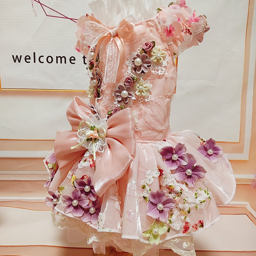 犬猫うさちゃん服 紫陽花のドレス ペット服・アクセサリー