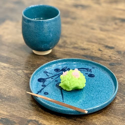 海色お皿 ”SAZANAMI” 中皿 巌窯 通販 15827732｜Creema(クリーマ)