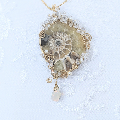 アンモライト アンモナイト ペンダント ペンダントトップ アクセサリー アンモライト ペンダント ネックレス ペンダントトップ Pendant