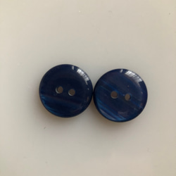 アンティーク ボタン 2個　ビンテージ 昭和 レトロ 個性的 ハンドメイド素材 日本製 ポップ アクセ おはじきみたいな 3枚目の画像