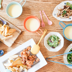 ＼送料無料 クリックポスト対応／ステンレス製 フォーク いろさじ ギフト アレルギー かわいい 猫舌 カラフル 折れない 3枚目の画像