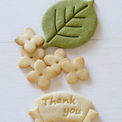 Thank you リボン/　For you リボン　（スタンプ付き）　クッキー型・クッキーカッター 3枚目の画像