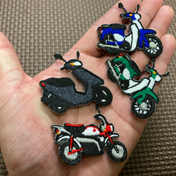 50CCバイク刺繍ワッペンセット【アイロン接着タイプ】 4枚目の画像