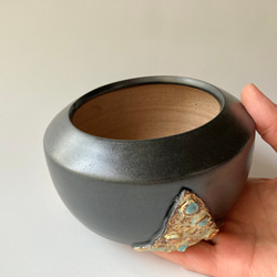 陶製植木鉢「粋」part3 Mサイズ 6枚目の画像