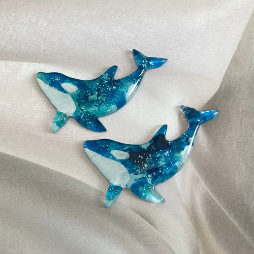 renoma様　ネフェルティティデザイン ブローチなどまとめて シャチのブローチ【2023 新作】☆受注製作☆ 帯留め変更OK