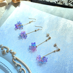 紫陽花の耳飾り 3枚目の画像