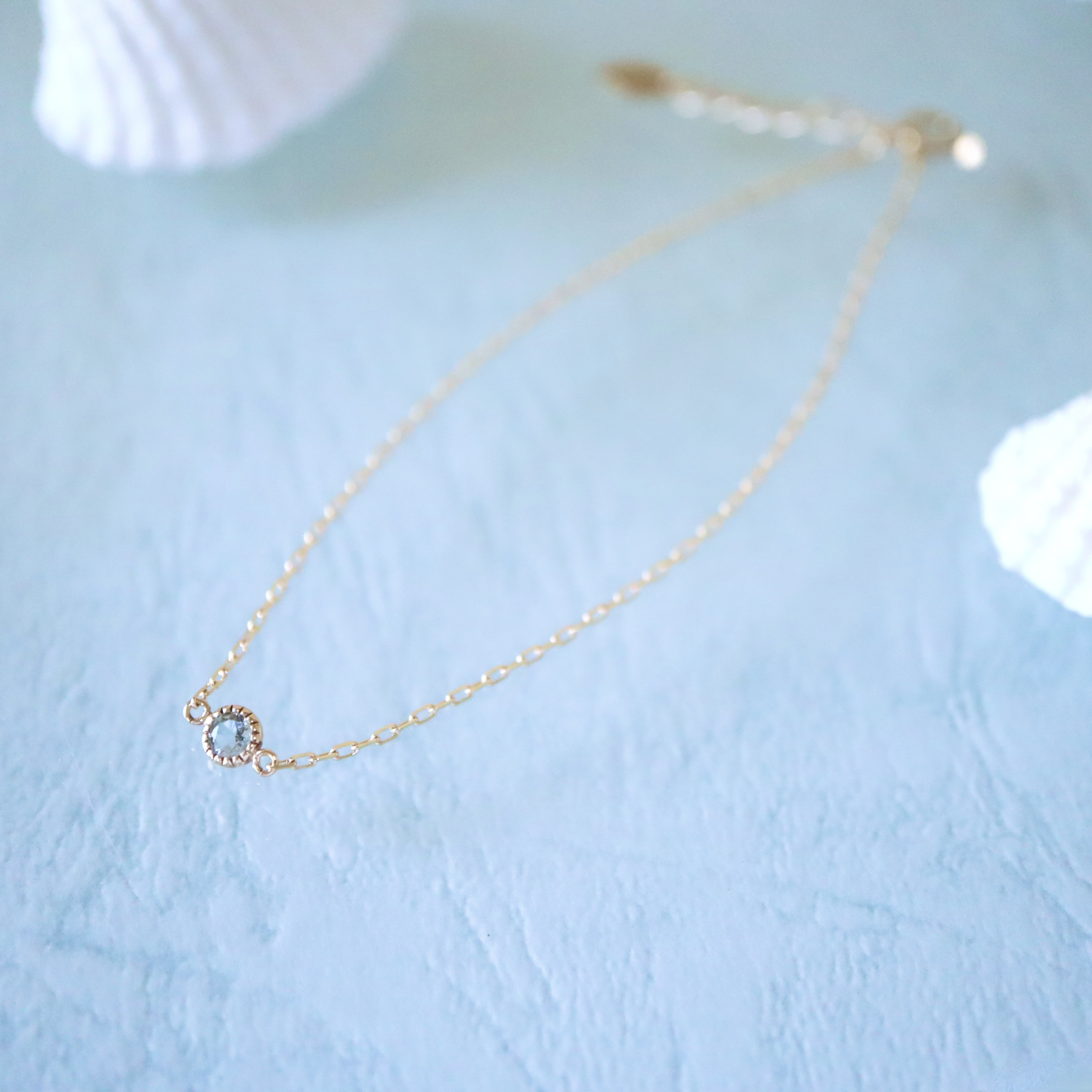 [Sot to] K10 ブレスレット（またはアンクレット） 【アクアマリン】 18,216円