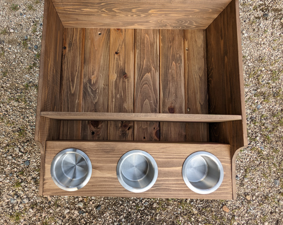 ハイエース　センターコンソールボックス アンティークブラウン　ワイド用　ふかふかタイプ　ドリンクホルダー付　アームレスト 3枚目の画像