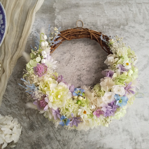 プリザーブドフラワーハーフリース♡パープルベリーペッパーの