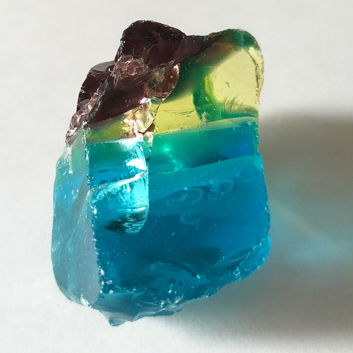 アンダラクリスタル イエロー　グリーン ブルー ★B2★ アンダラクリスタル Sun & Sea インドネシア産 102g/ 原石