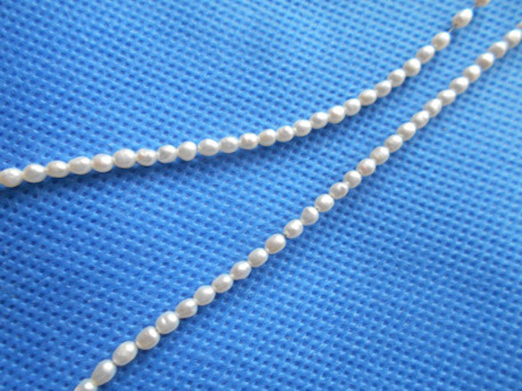 淡水真珠１連　艶のあるパールです。 5枚目の画像