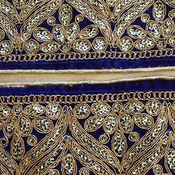 0.5mよりスパンコールチロリアンテープ 紫 アラビック ダンス 民族衣装 インド刺繍 7枚目の画像