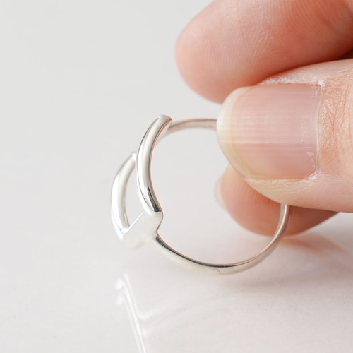 フレームスクエアリング シルバー《送料無料》PY-351 指輪・リング