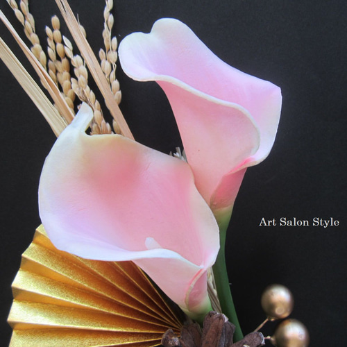 お正月ハンドメイド2026】お正月しめ縄飾り 和 ピンクのカラー しめ縄