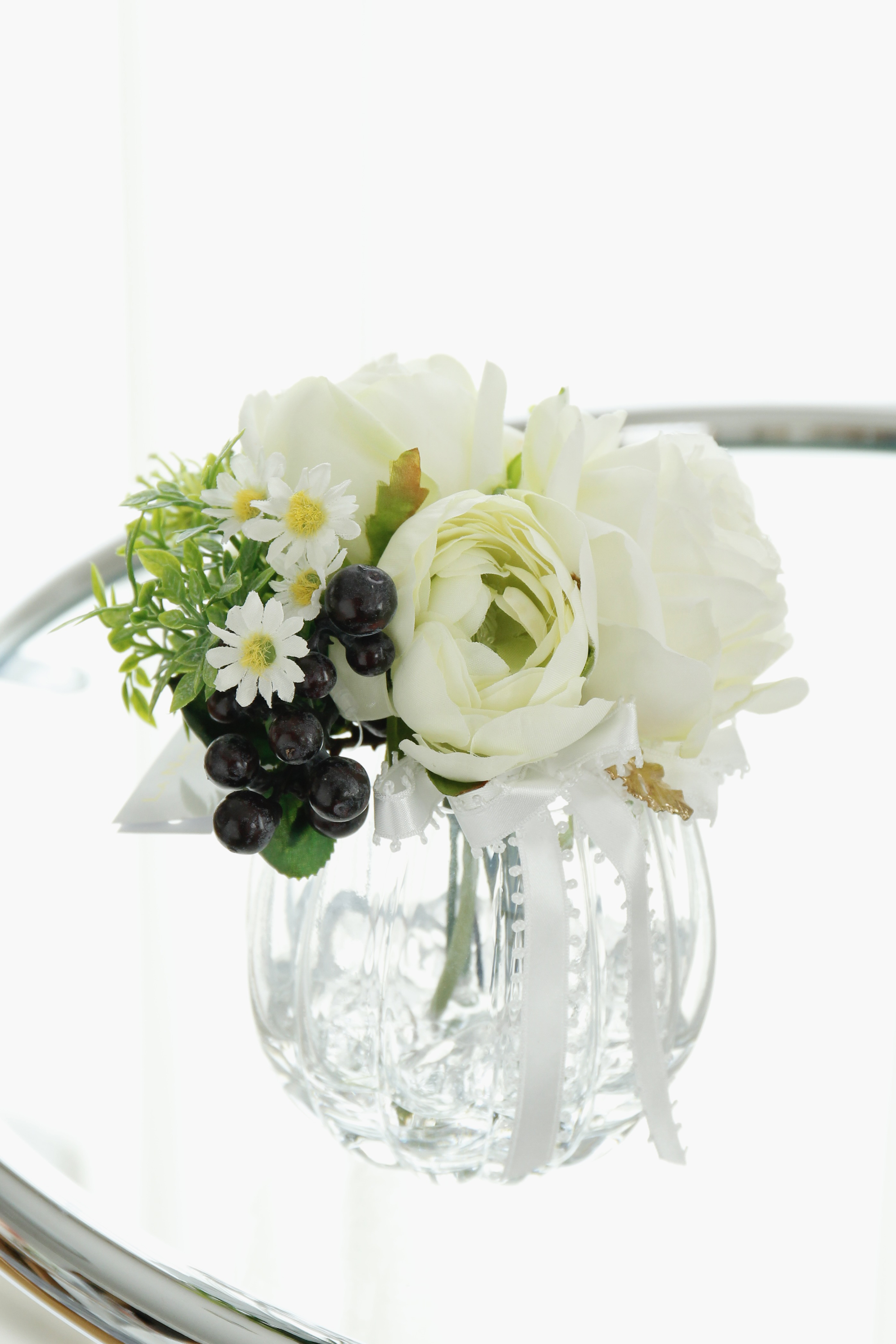 【アートフラワー・アレンジメント】涼しげなローズウォーターアレンジメント