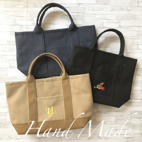 トートバッグ ミニトート イニシャルトート ショルダーバッグ 母