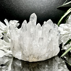 天然石インテリア　9.3cm 　ヒマラヤ水晶　クラスター　水晶　アイリス　原石　送料無料 3枚目の画像