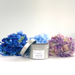 HYDRANGEAー紫陽花－　FRAGRANCE CANDLE(ソイキャンドル) 1枚目の画像