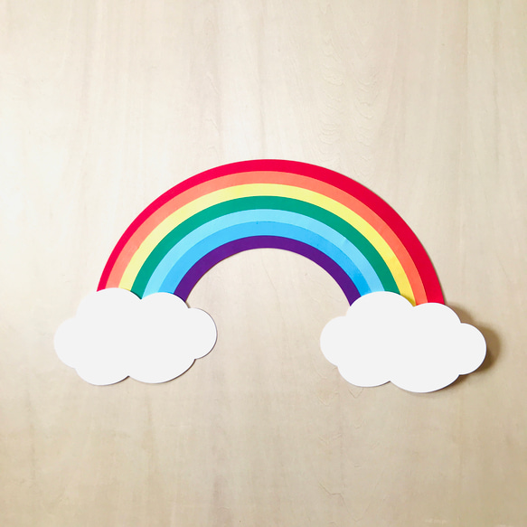 Amazon.co.jp: Maydahui ウォールステッカー 虹 雲 星 かわいい