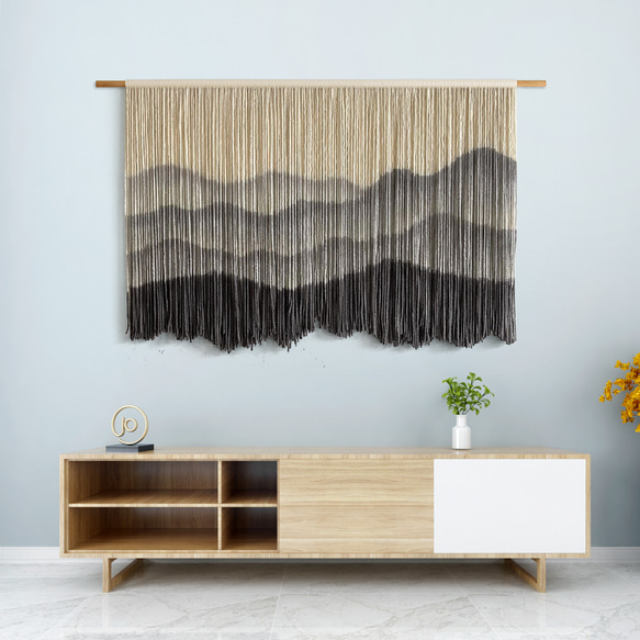 【受注製作】風景画 絵画 タペストリー 壁掛け 手作り アート 芸術 ウォールハンギング 新築祝い・新居祝い 家の装飾 cm 高さ 円幅 アート 90cm ロッドを使用した壁掛けタペストリーの実際の幅は 広くなります #寝室