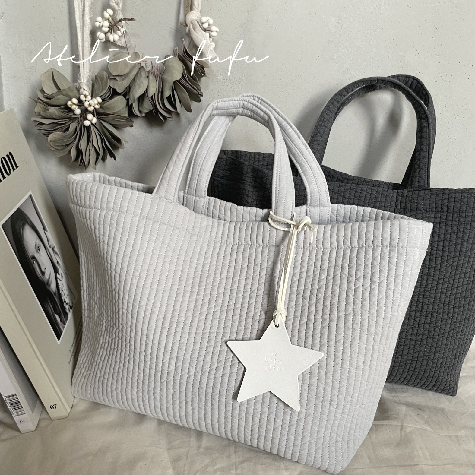 ぴよ♡プロフ必読★　ヌビフリルトートバッグLarge　ヌビマザーズバッグ ヌビバッグ フリルのおすすめ人気商品一覧 通販 - Yahoo