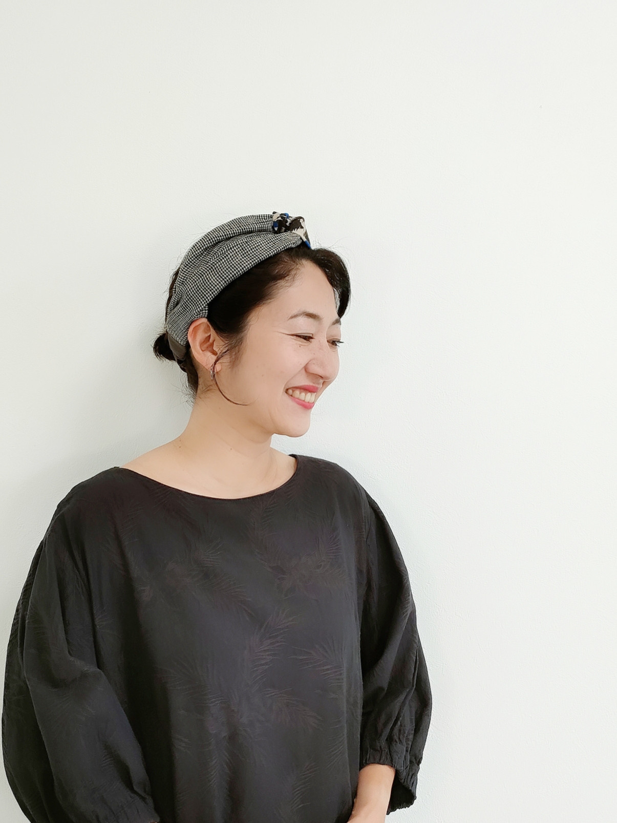 【新品未使用】　アンティークリネンターバン　カフェターバン　作家さまターバン ヴァンテーヌ ヘアバンド リネン 麻 ヘアターバン ターバン風
