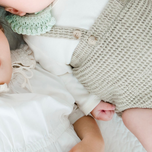 キッズ ベビー フリルつけ襟 ／ かぎ編み スタイ こどもつけ襟 出産
