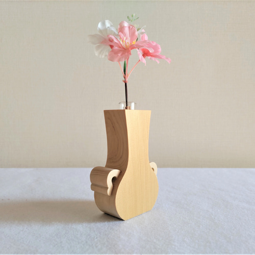 【レビューを書けば送料当店負担】 木製 一輪挿し 青森 一輪挿し・花瓶・花器 フラワーベース 壺 花瓶・フラワースタンド