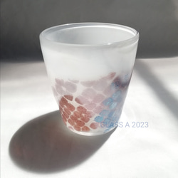 紫陽花グラス ロックグラス 3枚目の画像